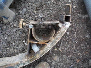 Showcasing Sandfield Engineerings installation of Quick Release Sleeper Retention facing right