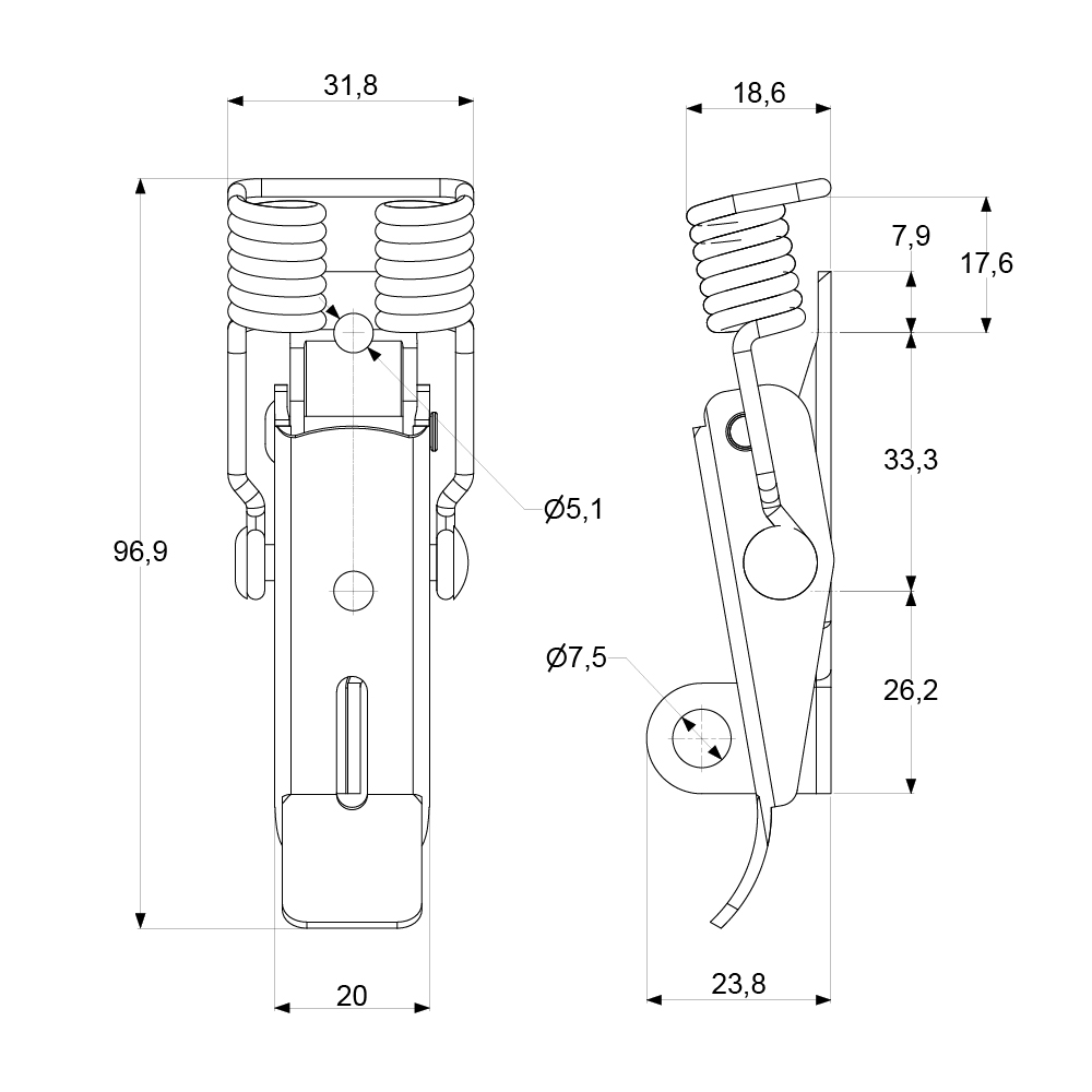 HL95-P Toggle Latch - Image 2