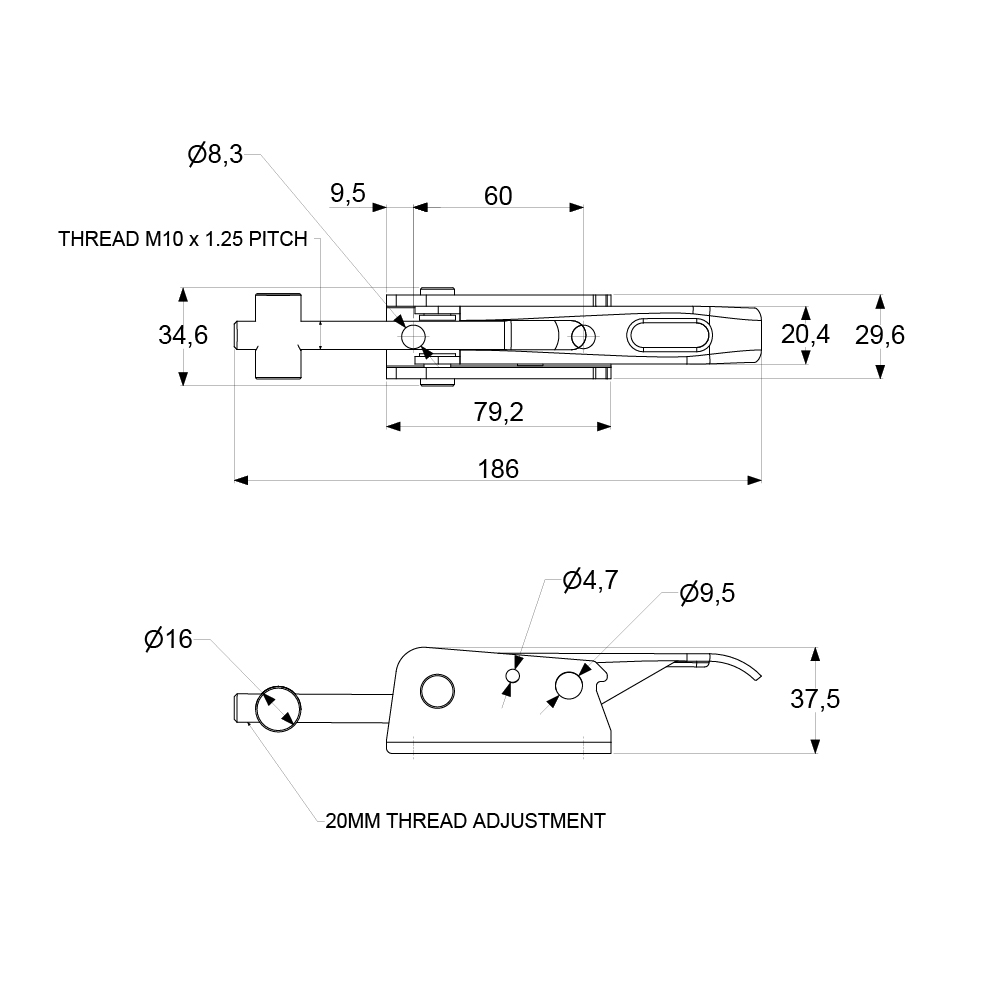 HLD187-P Toggle Latch - Image 2
