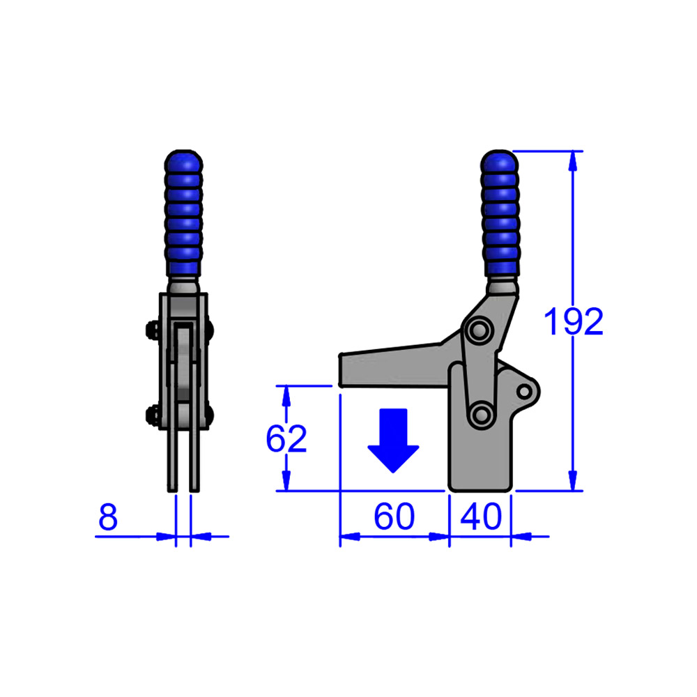 M18T Vertical Heavy Duty Toggle Clamps - Image 2